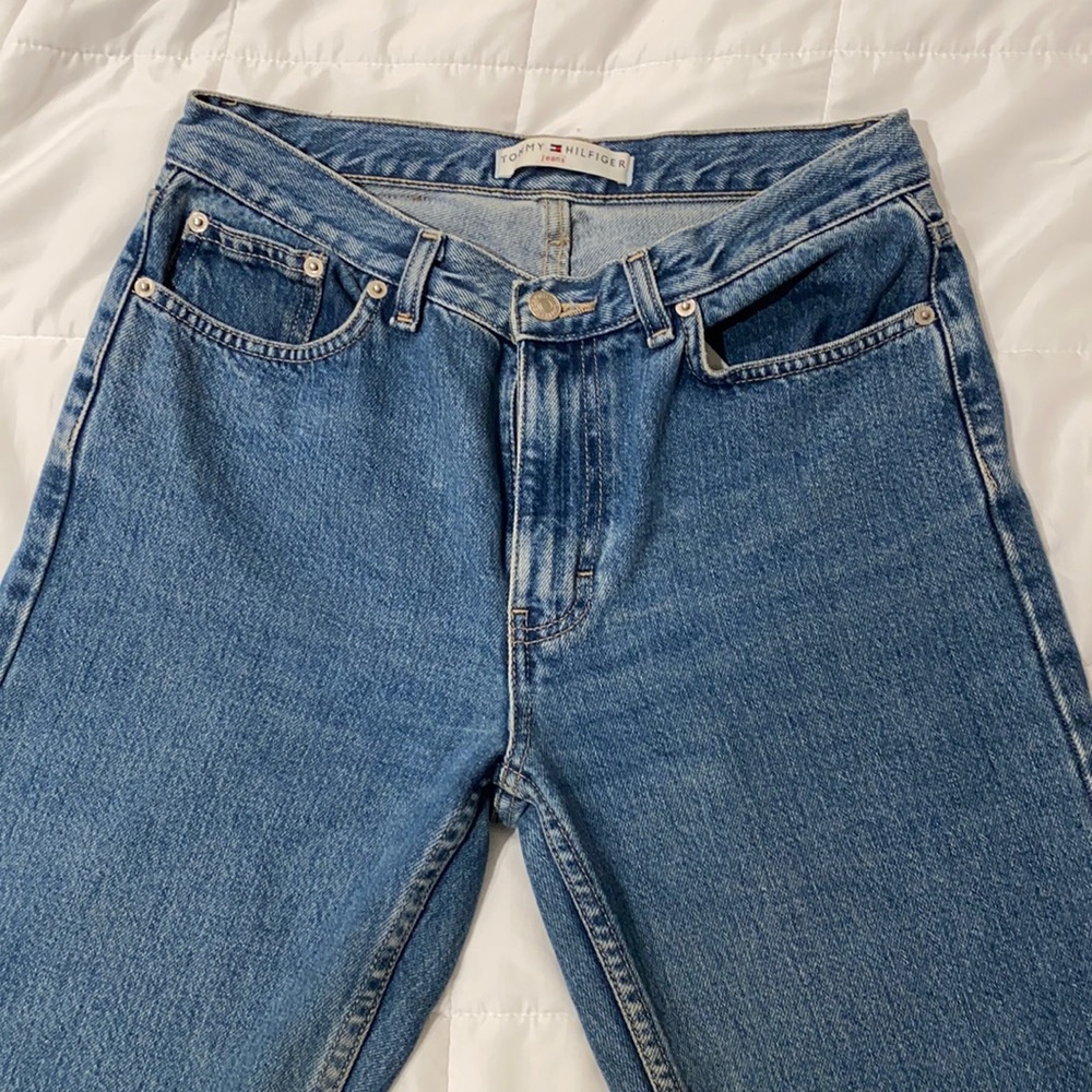 Tommy Hilfiger straight leg high waisted jeans